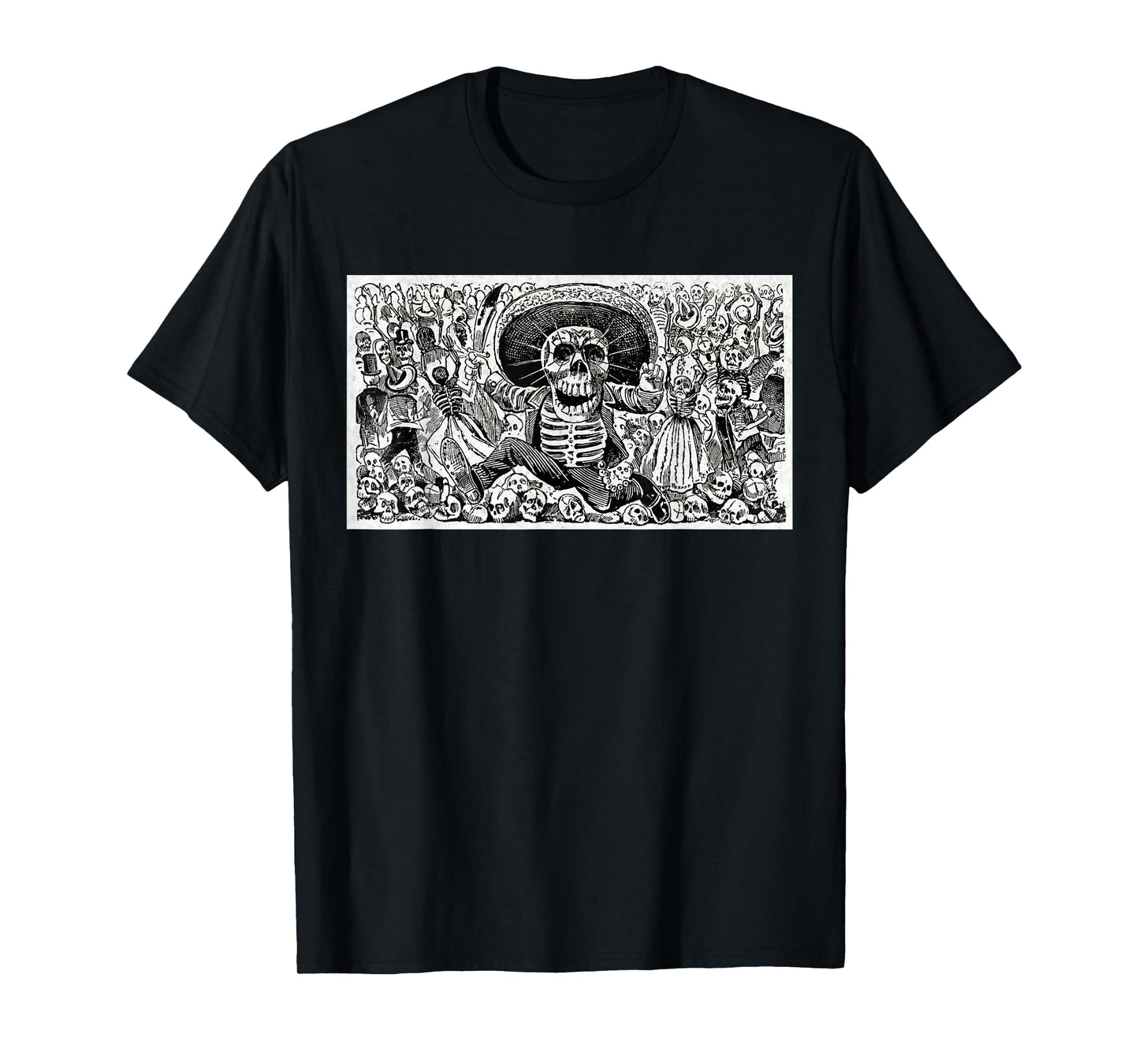 Calaveras Oaxaquena Mexican Jose Guadalupe Posada Mexico T-Shirt