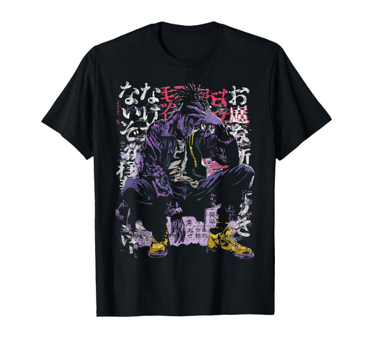 Japanese Streetwear Cyberpunk Y2K Retro Techwear Manga Anime T-Shirt