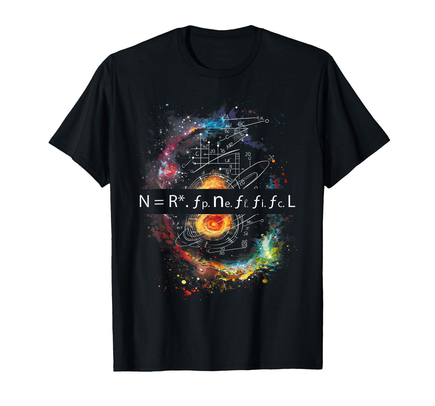 Drake Equation Estimation of Alien Civilizations T-Shirt