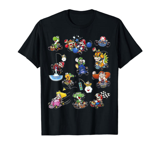 Mario Kart Racers Action Mach Up Poster T-Shirt
