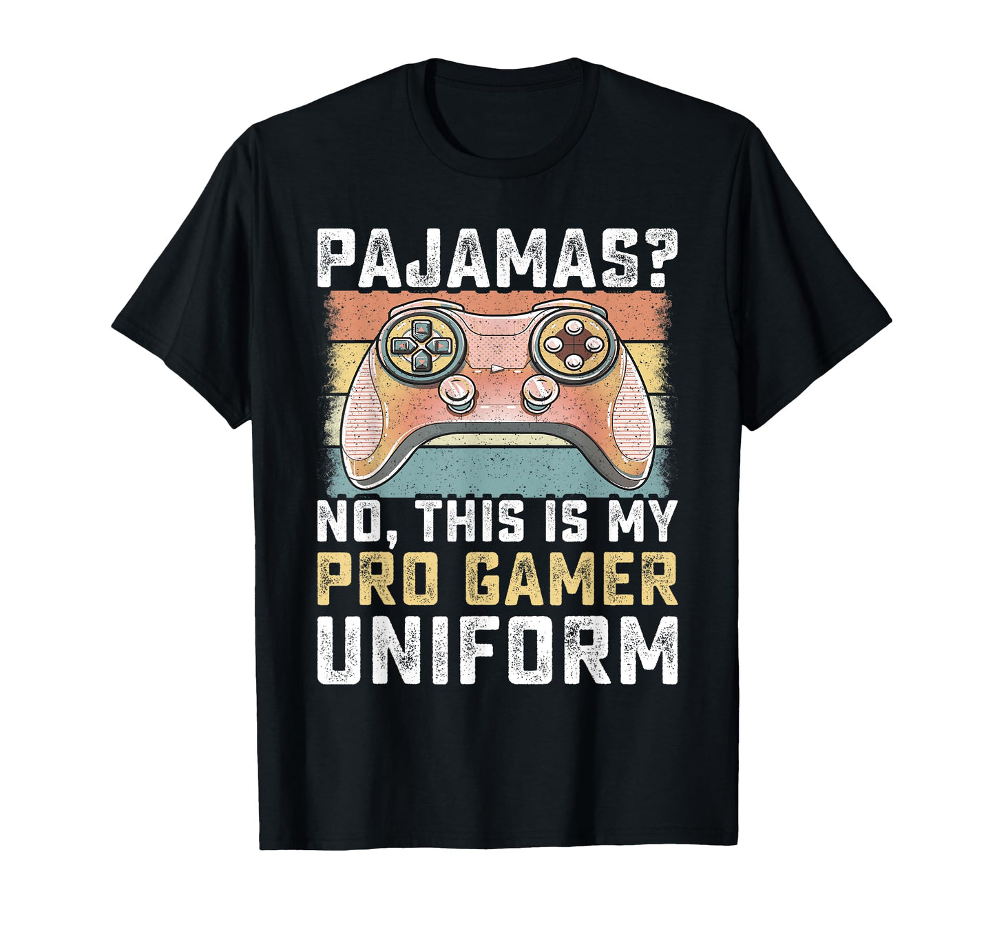 Pajamas No Pro Gamer Funny Video Games Boys Teens Gaming T-Shirt