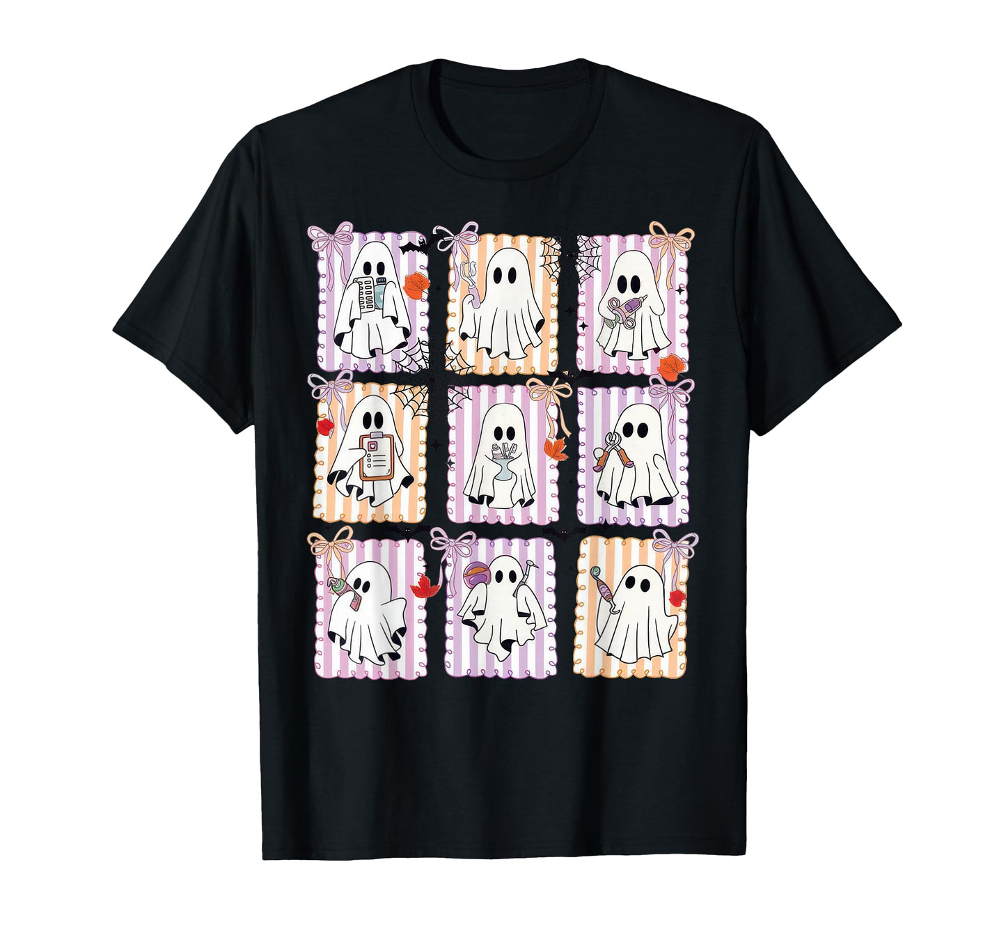 Halloween Dental Squad Ghost Pediatric Dentist Coquette T-Shirt