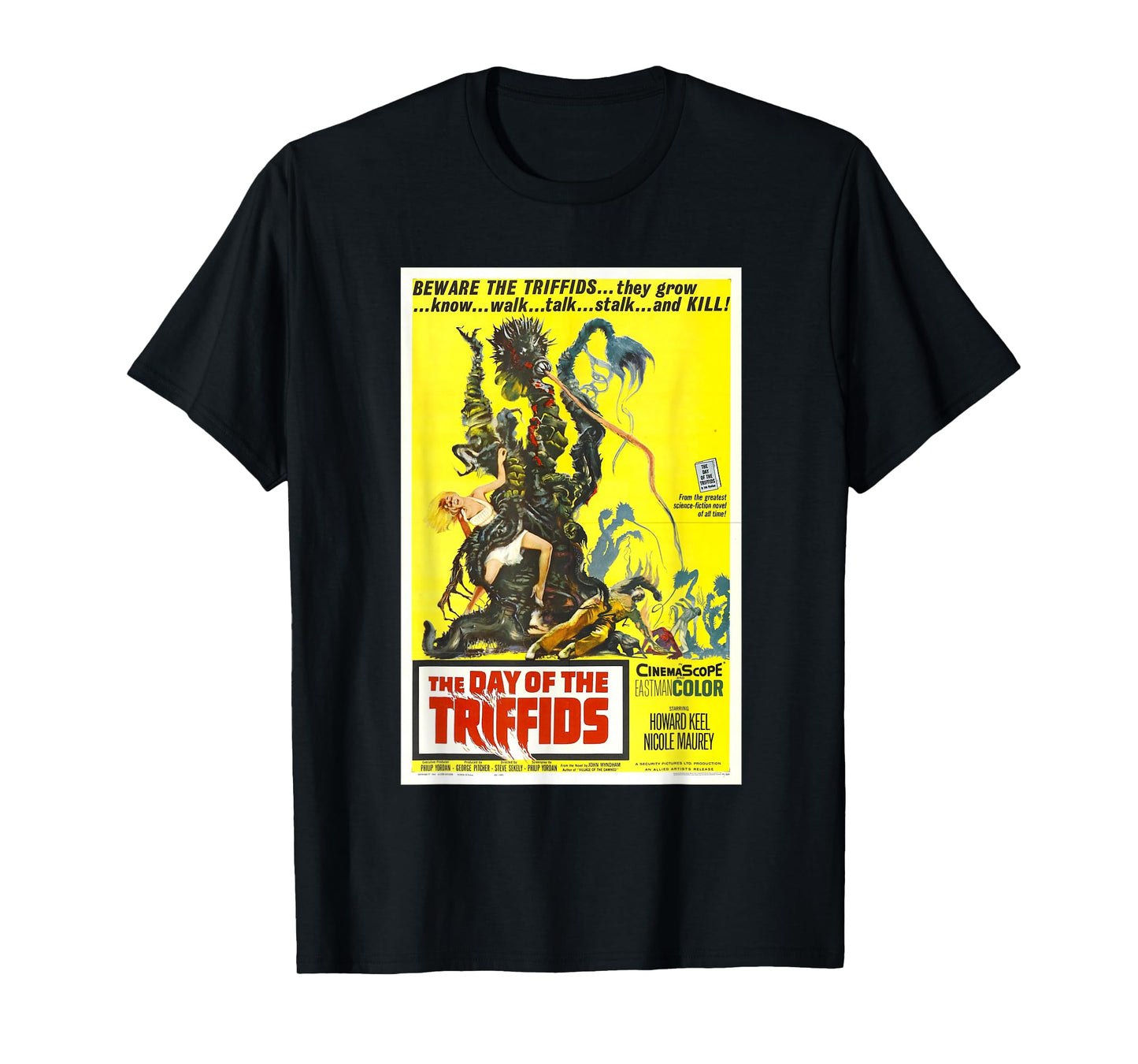 The Day of the Triffids, Sci-fi vintage movie monster poster T-Shirt