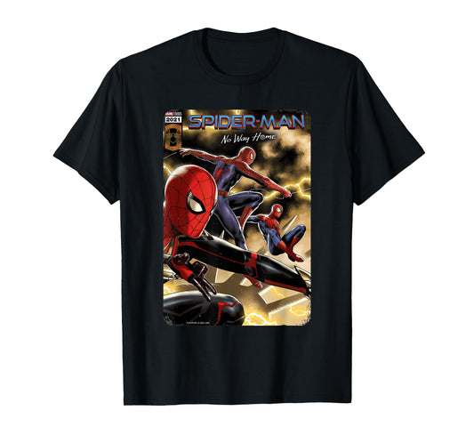 Marvel Spider-Man: No Way Home Spider-Men comic cover T-Shirt