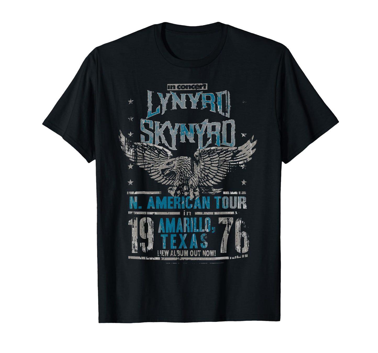 Lynyrd Skynyrd in Concert Amarillo Texas Vintage 1970s Rock T-Shirt