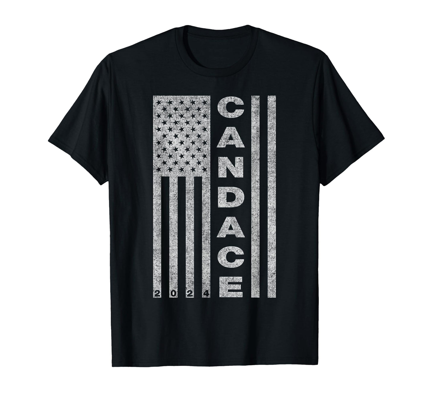Vote Candace Owens for President 2024, Conservative USA Flag T-Shirt