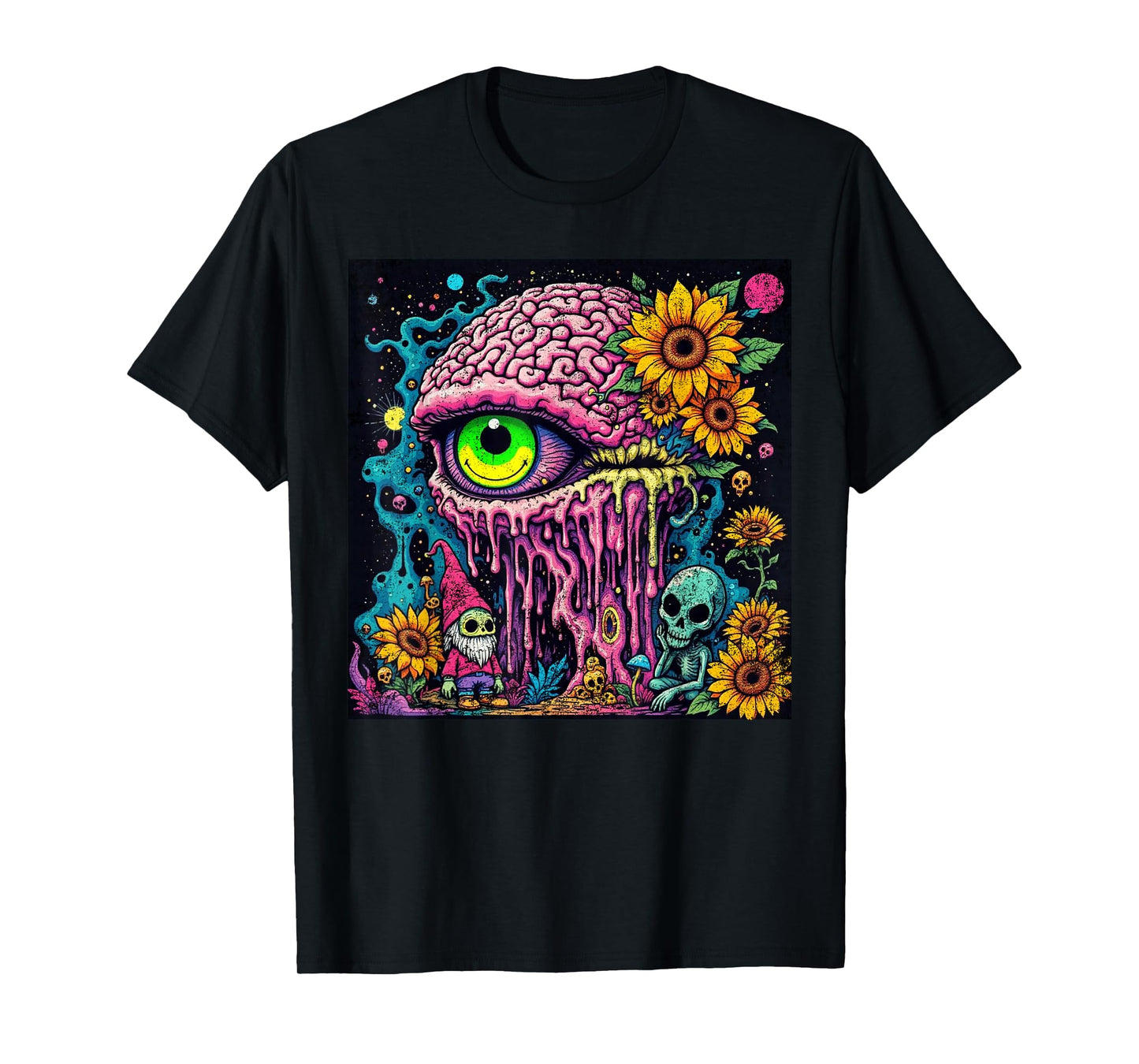 Psychedelic Trippy Colorful Music Festival T-Shirt