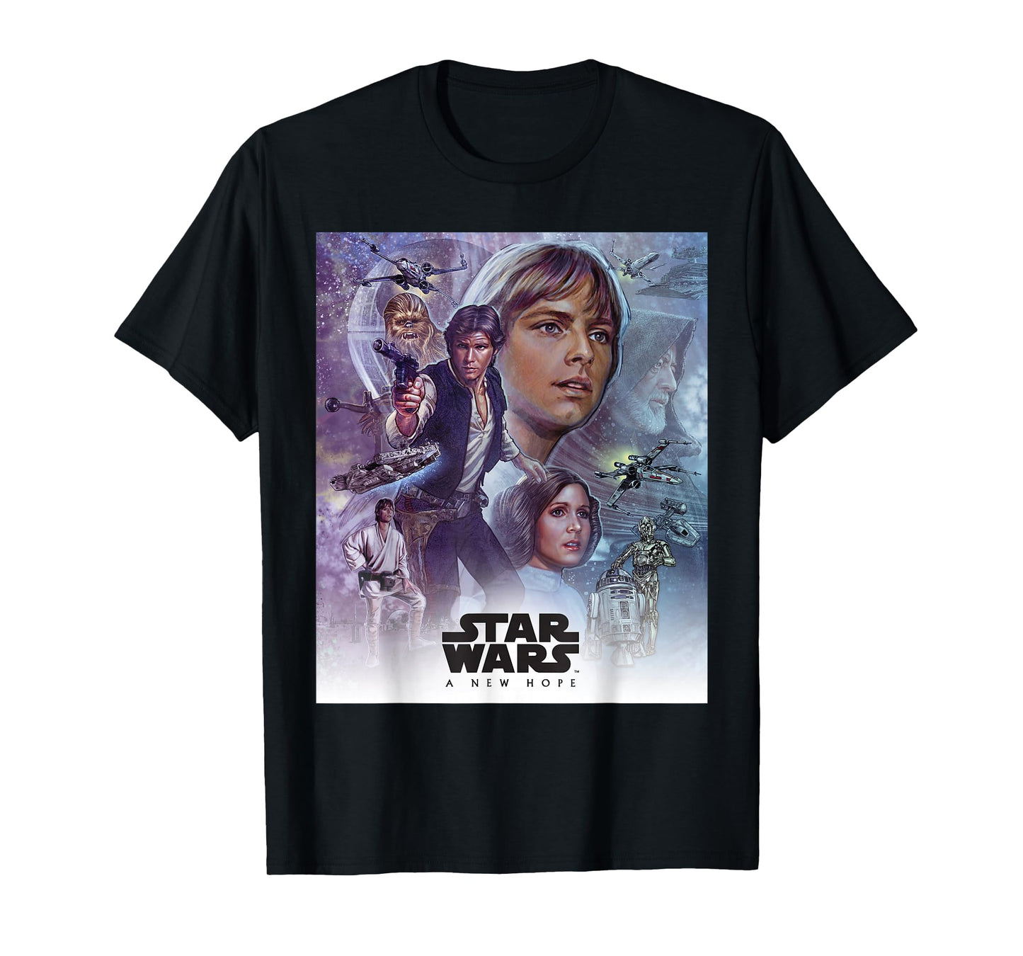 Star Wars Celebration Mural A New Hope Movie Logo T-Shirt T-Shirt