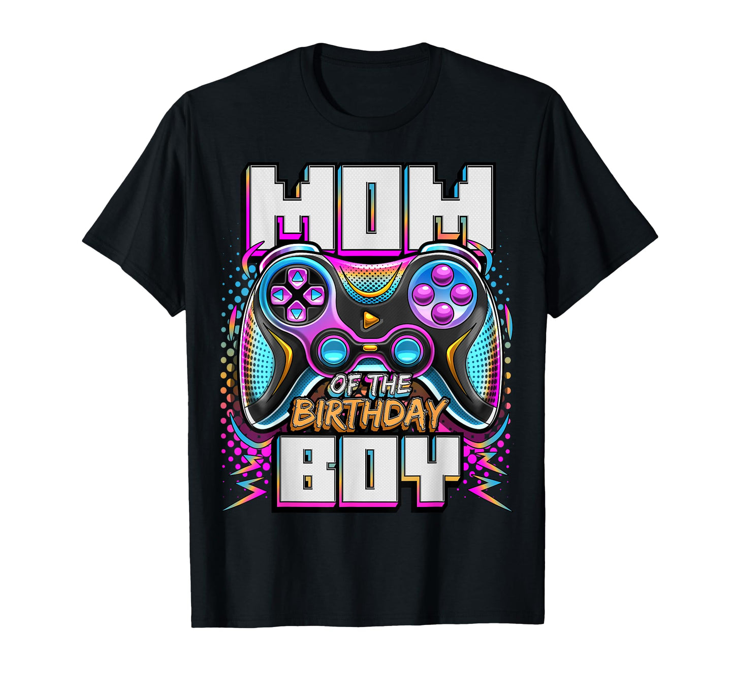 Mom of the Birthday Boy Matching Video Game Birthday Party T-Shirt