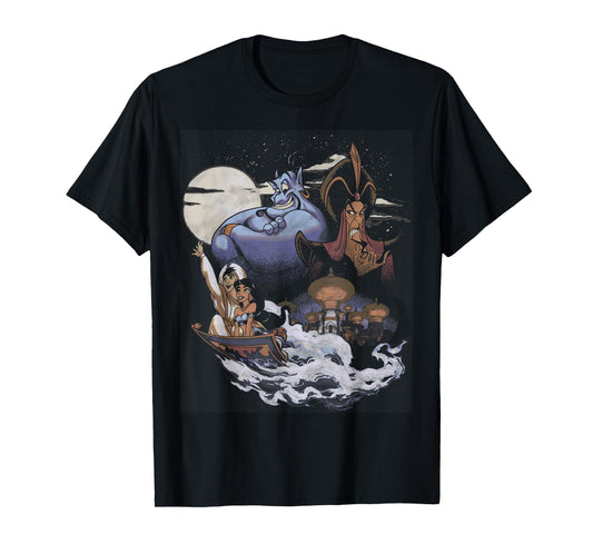 Disney Aladdin Winds of Agrabah Main Cast Graphic T-Shirt T-Shirt