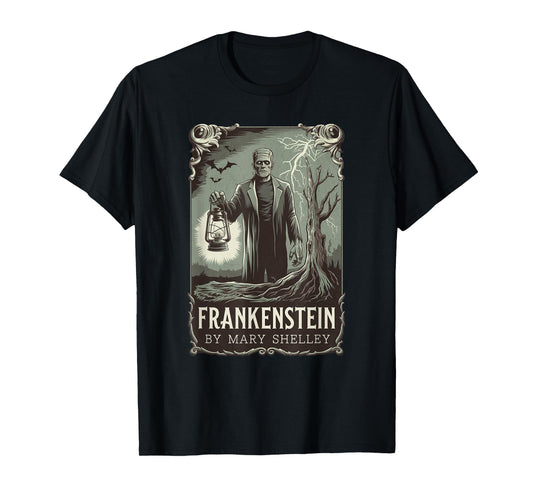 Frankenstein Mary Shelley Book Lovers 1818 Literary T-Shirt