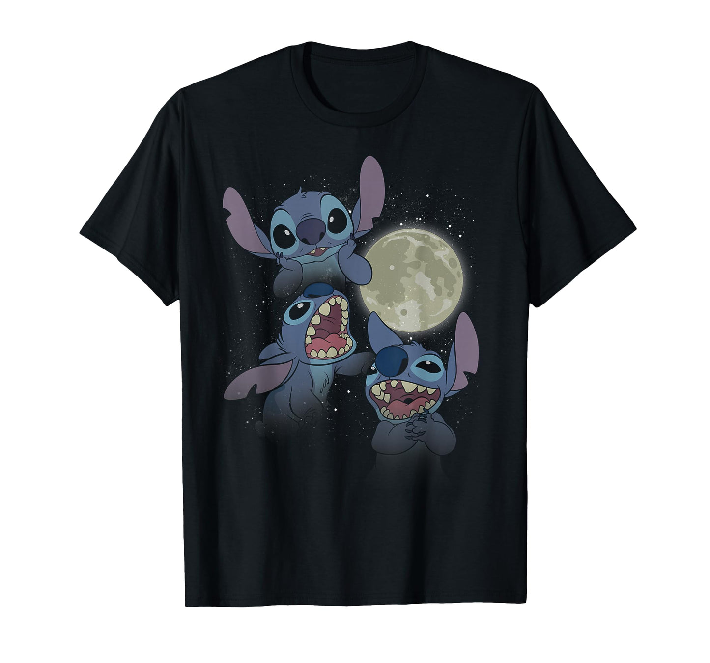 Disney Lilo & Stitch Moonlight Collage T-Shirt