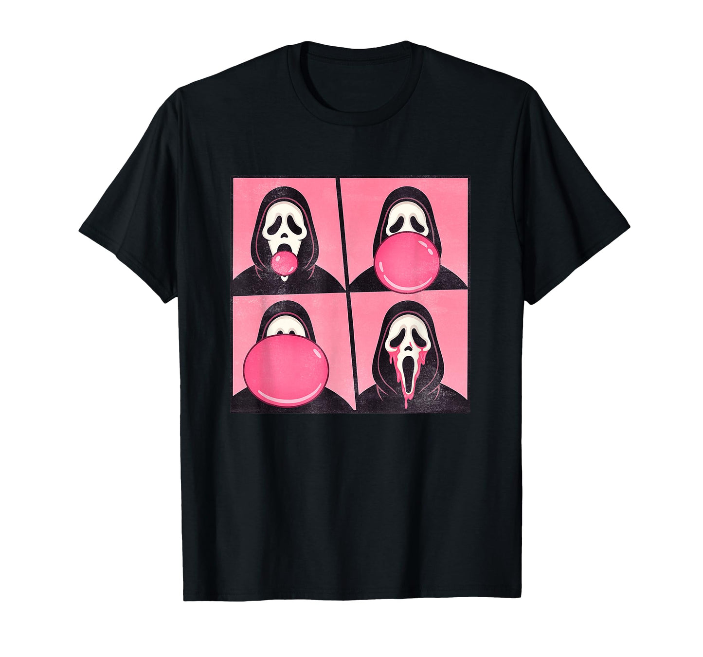 Spooky Pink Halloween Ghost Bubblegum October Awareness T-Shirt