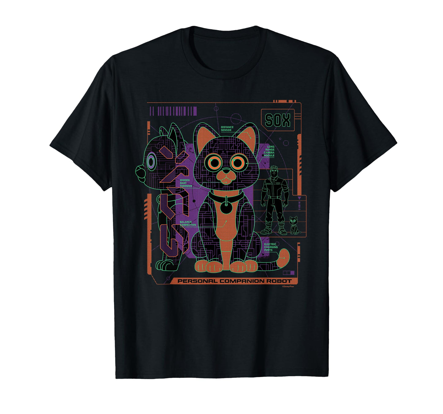 Disney Pixar Lightyear Sox Personal Companion Robot T-Shirt