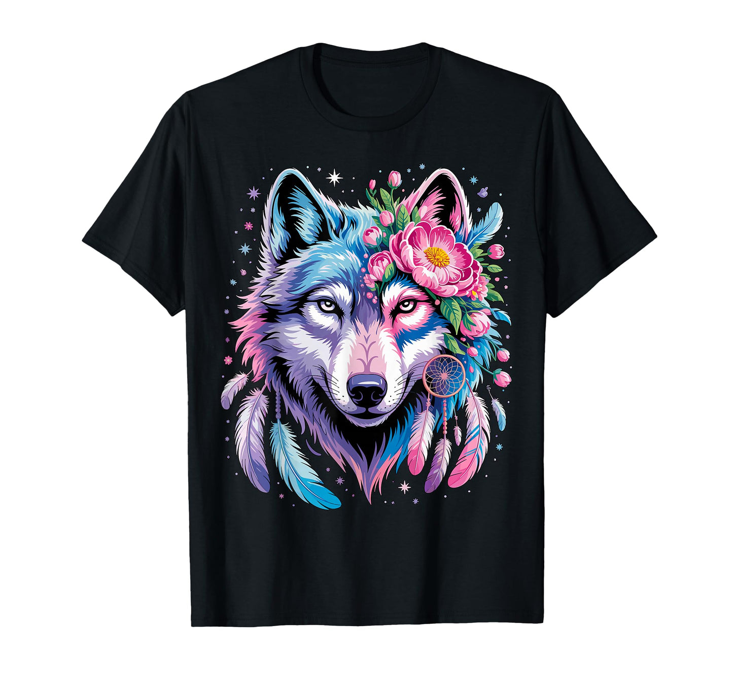 Floral Wolf T-Shirt