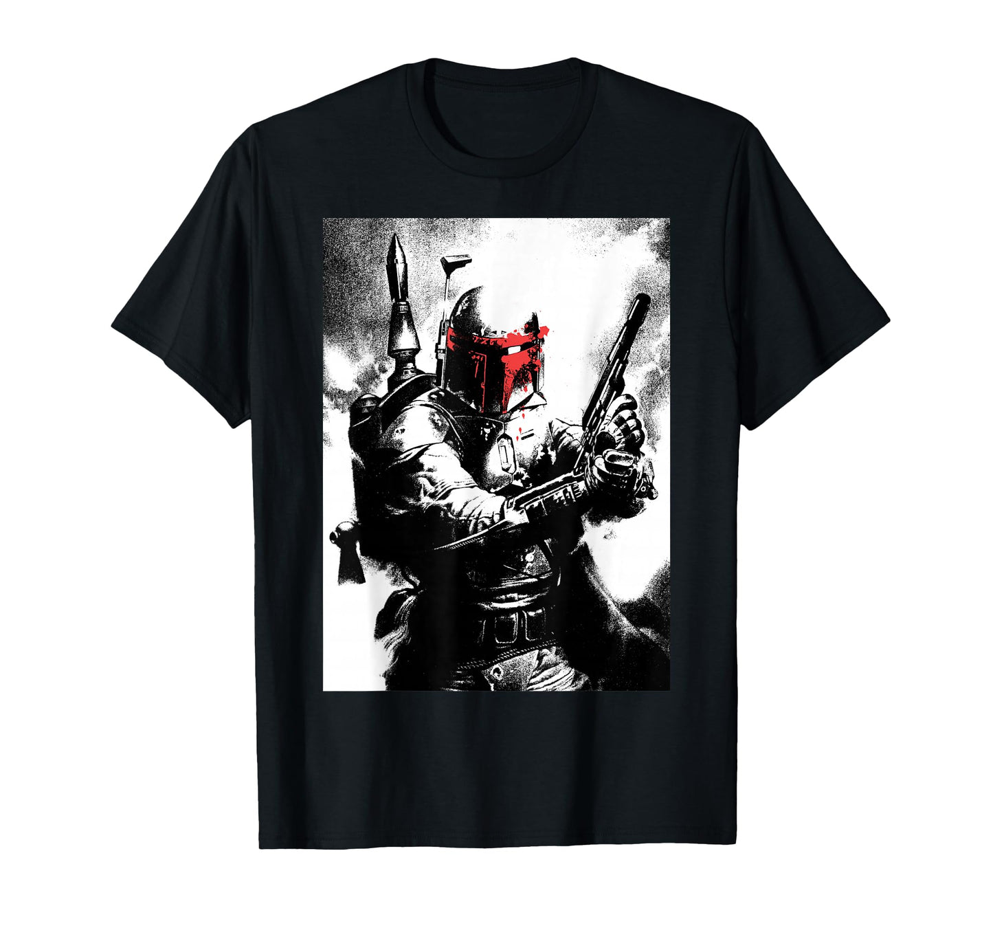 Star Wars Boba Fett Red Mask Portrait T-Shirt