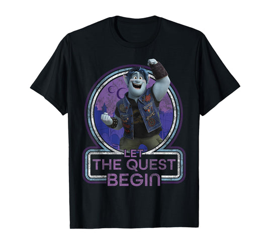 Disney Pixar Onward Barley Let The Quest Begin Portrait T-Shirt