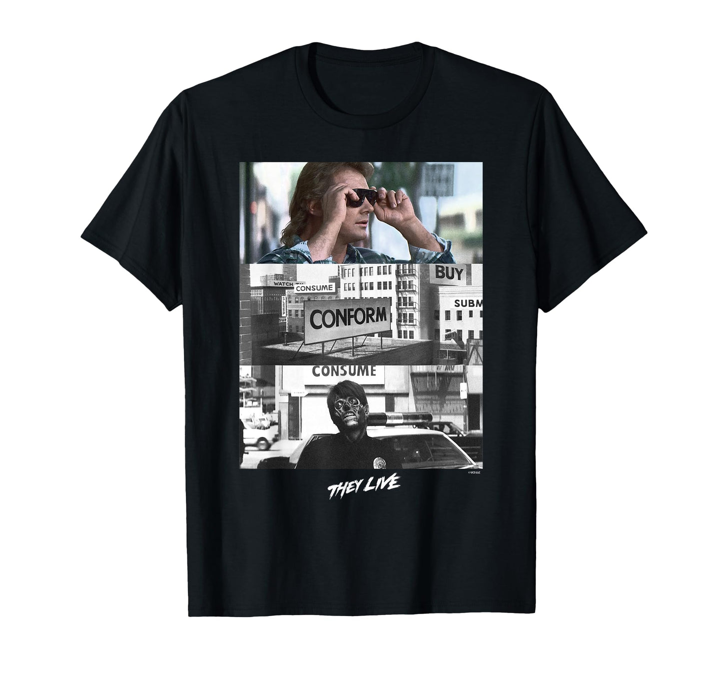 They Live John Nada Glasses Reveal T-Shirt