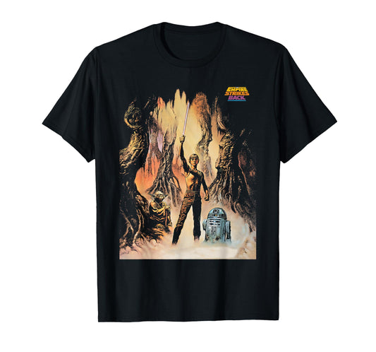 Star Wars The Empire Strikes Back Yoda Luke R2-D2 T-Shirt
