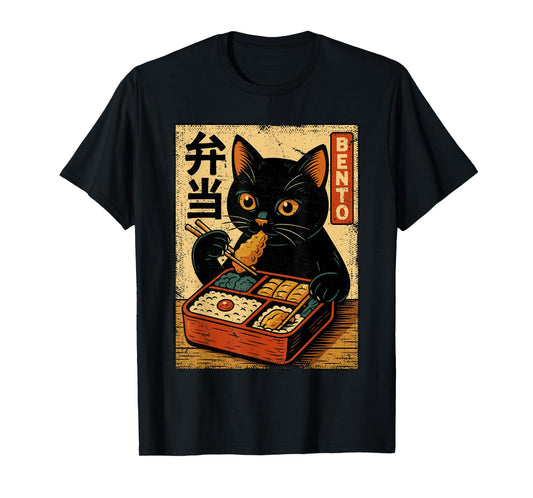 Cat Bento Shirt, Vintage Japanese Bento Lovers T-Shirt