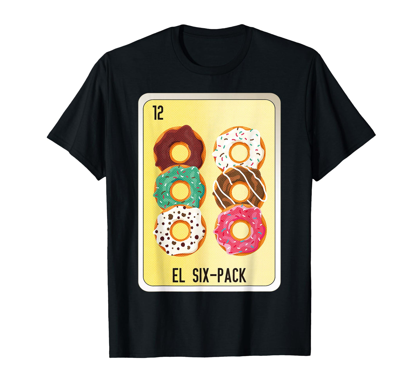 El Six-Pack Mexican Slang Chicano Bingo Cards T-Shirt