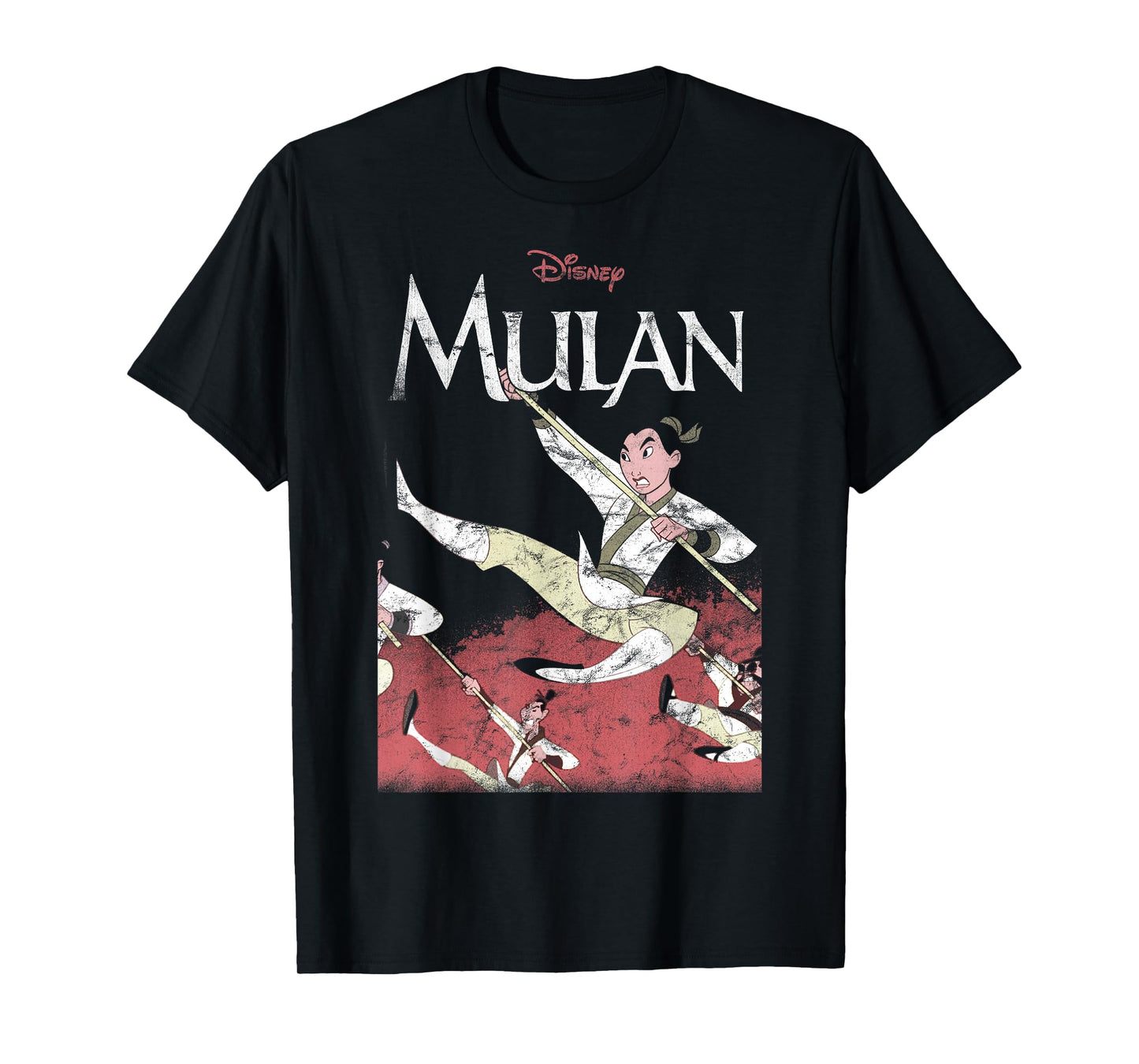Disney Mulan Action Pose Portrait T-Shirt Small