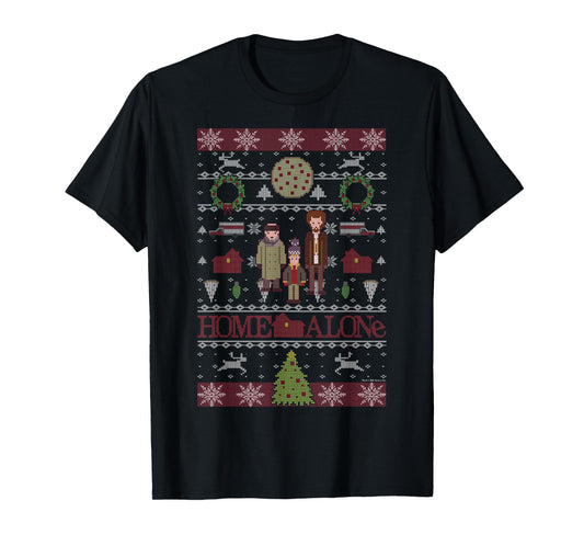 Home Alone Christmas The Wet Bandits Ugly Sweater T-Shirt
