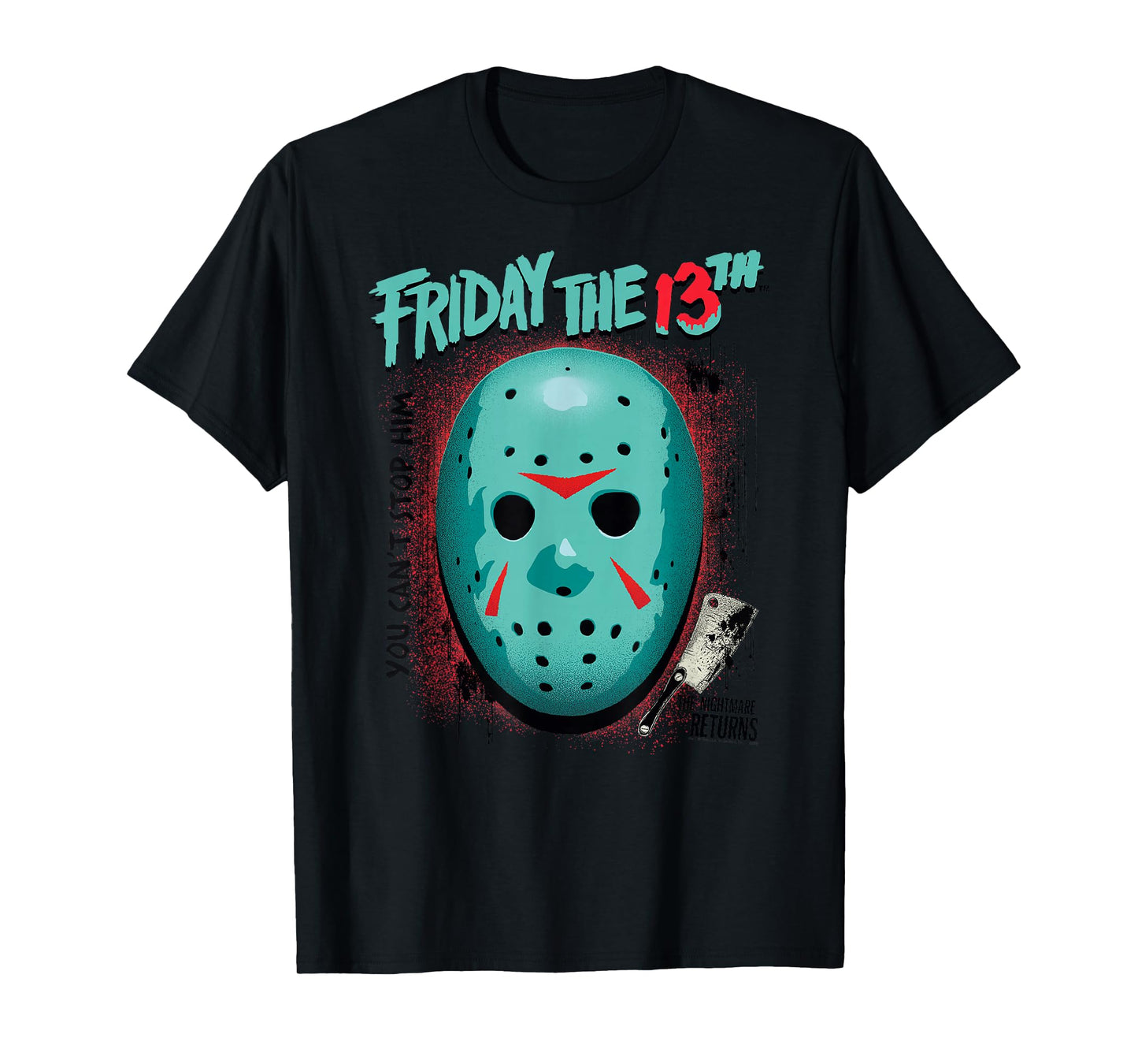 Friday The 13th Blue Mask and Axe Summerween Horror T-Shirt