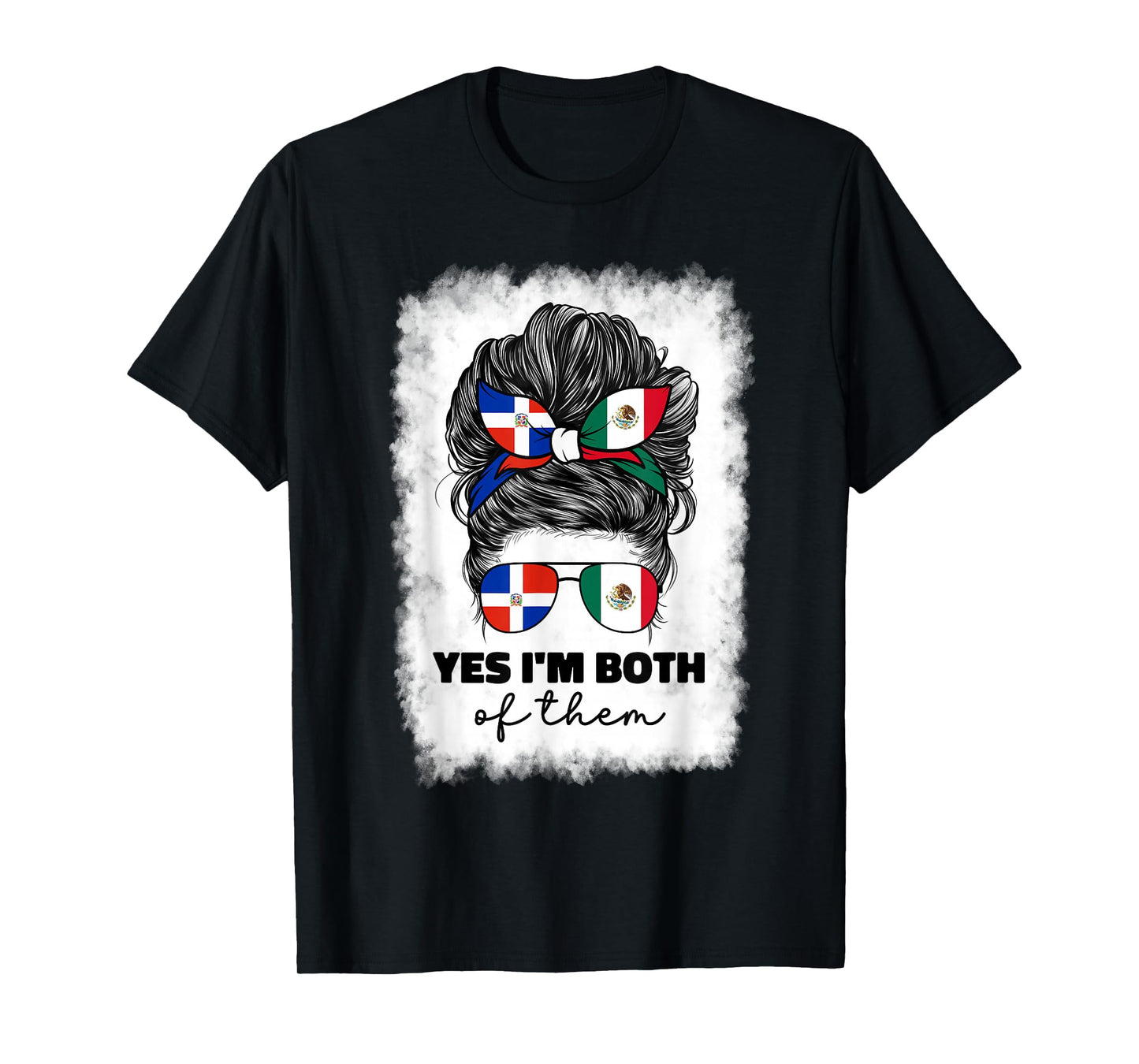 Half Mexican And Dominican Mexico Dominicana Flag Girl Girls T-Shirt