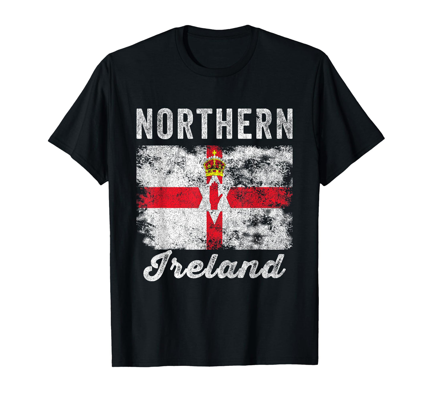 Northern Ireland Flag Distressed - Northern Irish Flag T-Shirt