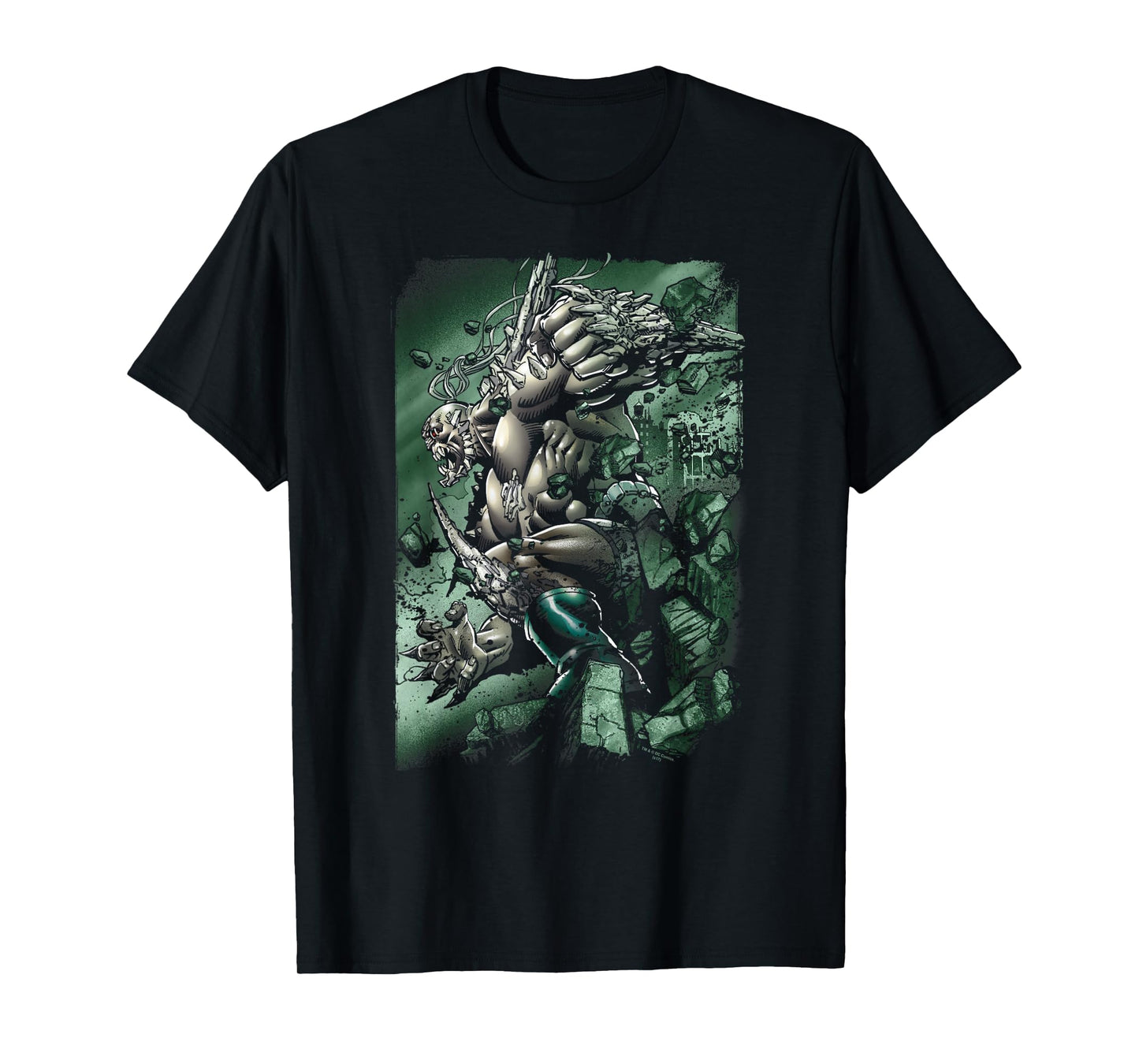 DC Comics Superman Doomsday Destruction T-Shirt - Unisex-Adults, Black, Small, Short Sleeve, Cotton Blend, T-Shirt