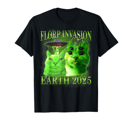 Gnarp Cat Silly Alien Cat Meme Funny Silly Cat Men Women T-Shirt