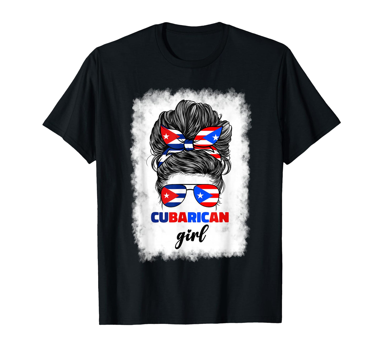 Half Cuban and Puerto Rican Rico Cuba Flag Cubarican Girl T-Shirt