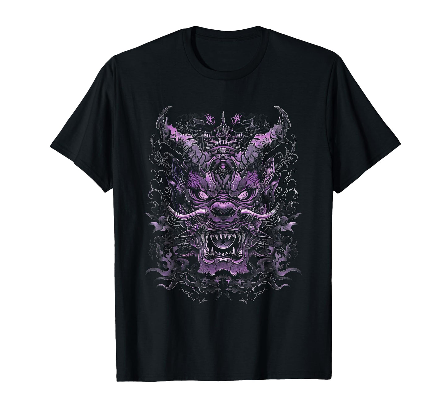 Anime Goth Japanese Oni Demon Mythical Dragon Fantasy Art T-Shirt