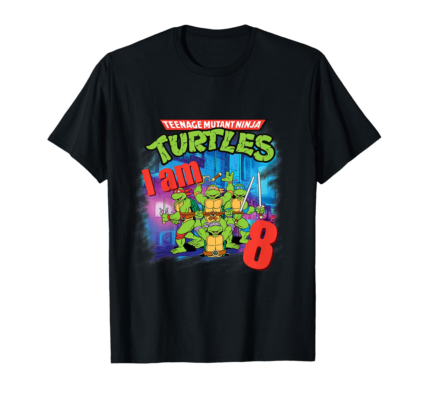 Mademark x Teenage Mutant Ninja Turtles - Kids Original Teenage Mutant Ninja Turtles Classic 8th Birthday T-Shirt