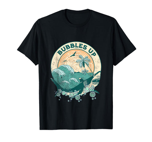Cool Vintage Bubbles Up Shark For Men Women And Kids T-Shirt