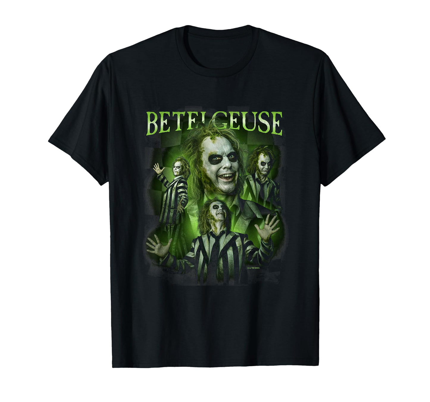 Beetlejuice Beetlejuice Betelgeuse Many Poses Collage Retro T-Shirt