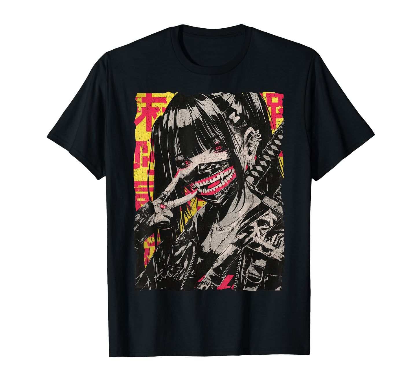 Japan Streetwear Cyberpunk Y2K Hip Hop Techwear Manga Anime T-Shirt