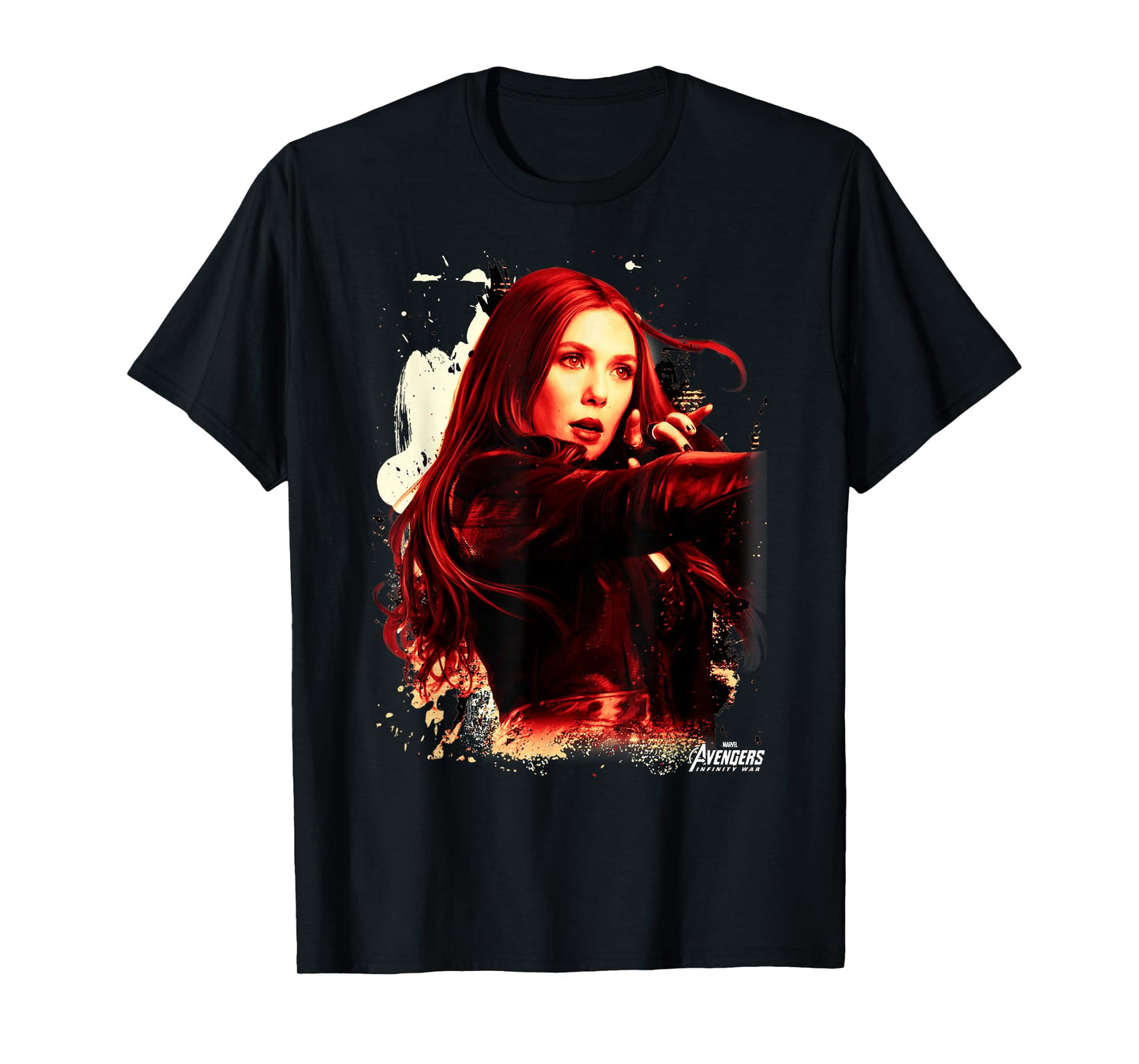 Marvel Infinity War Scarlet Witch Portrait Graphic T-Shirt T-Shirt