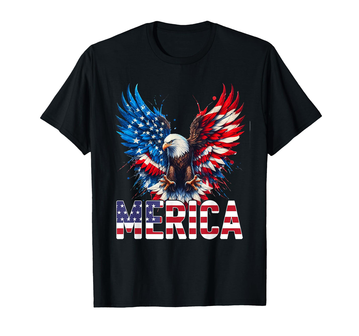 Merica - Patriotic USA Eagle of Freedom - 4th of July T-Shirt
