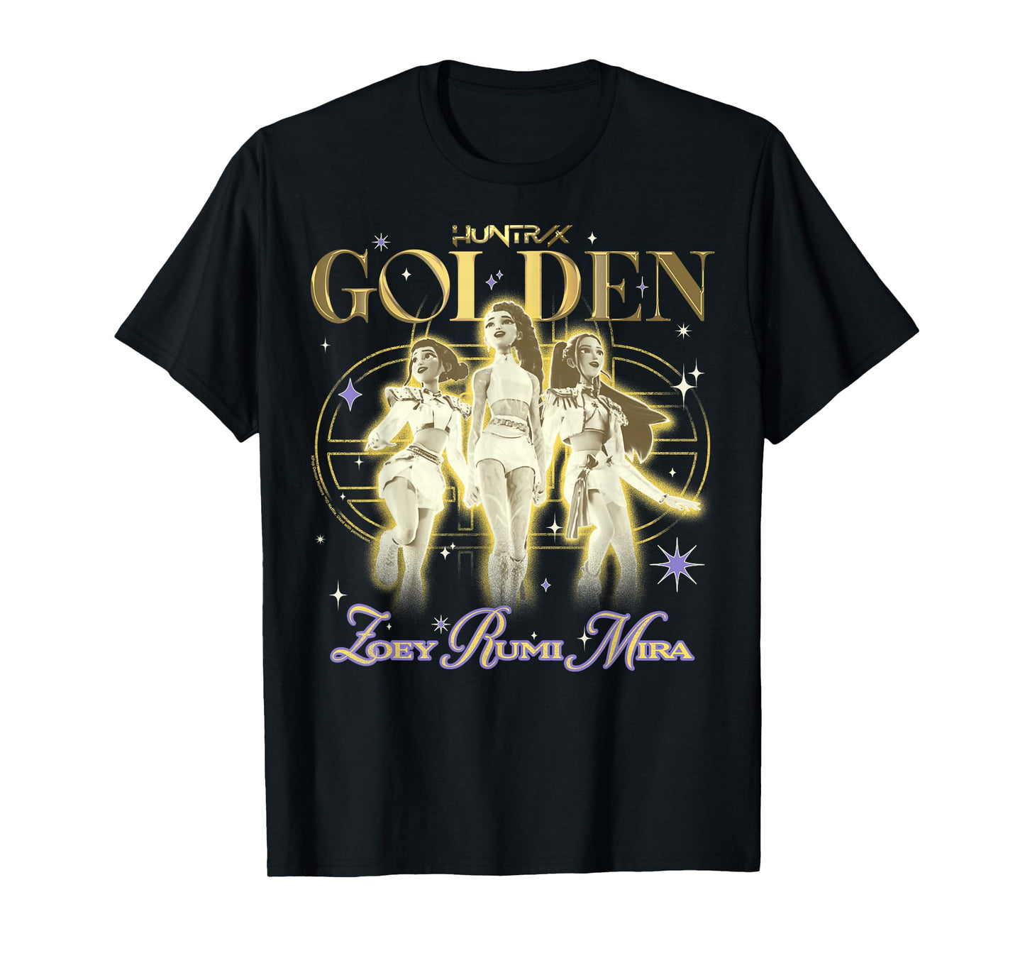 Kpop Demon Hunters Huntrix Golden Zoey Rumi Mira T-Shirt