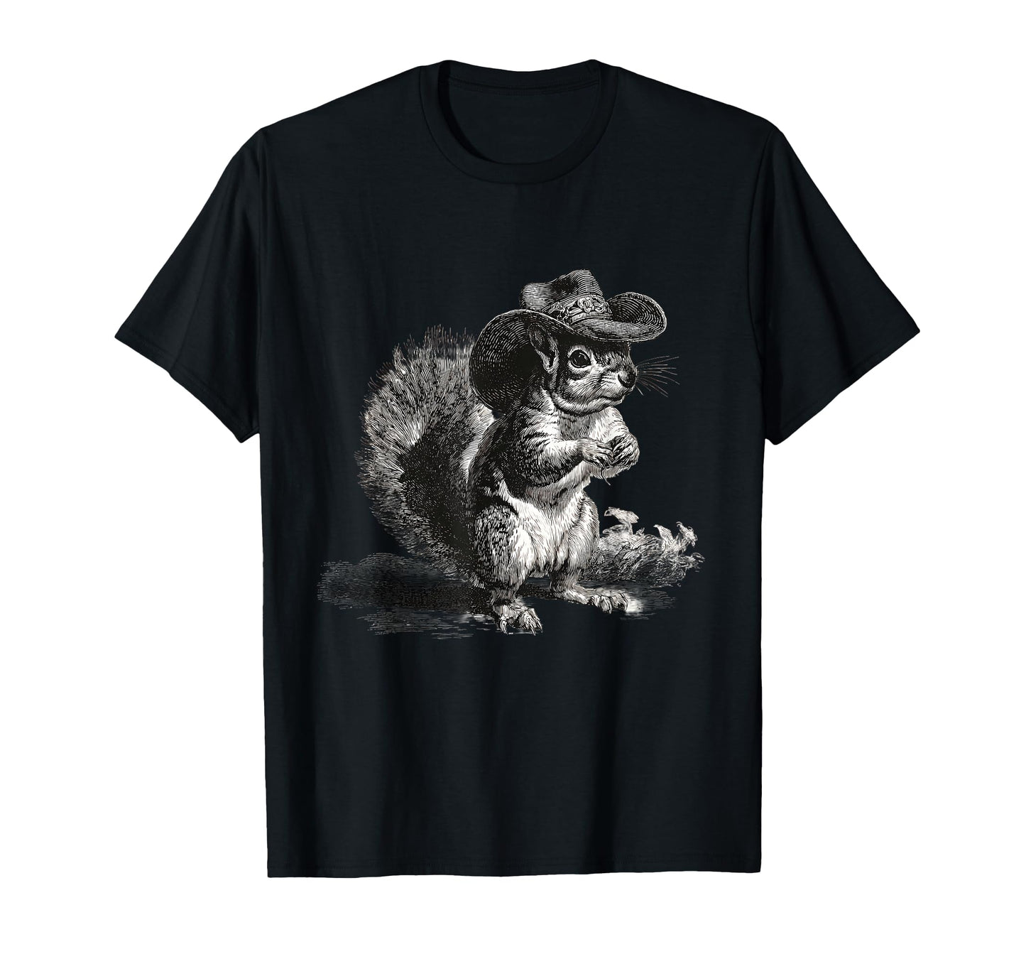 Squirrel Cowboy Rodeo Cowgirl Vintage Western Country T-Shirt