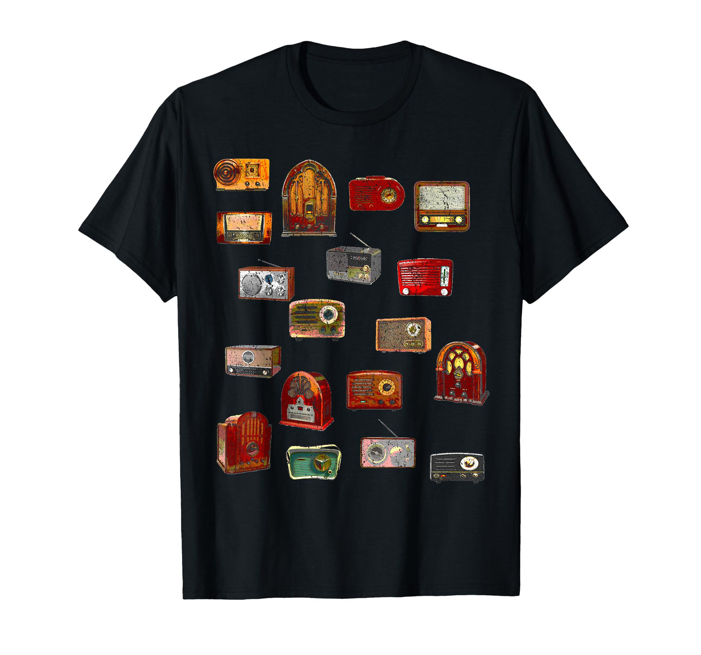 Funny Nerdy Vintage Retro Antique Radio Geek Gift T-Shirt