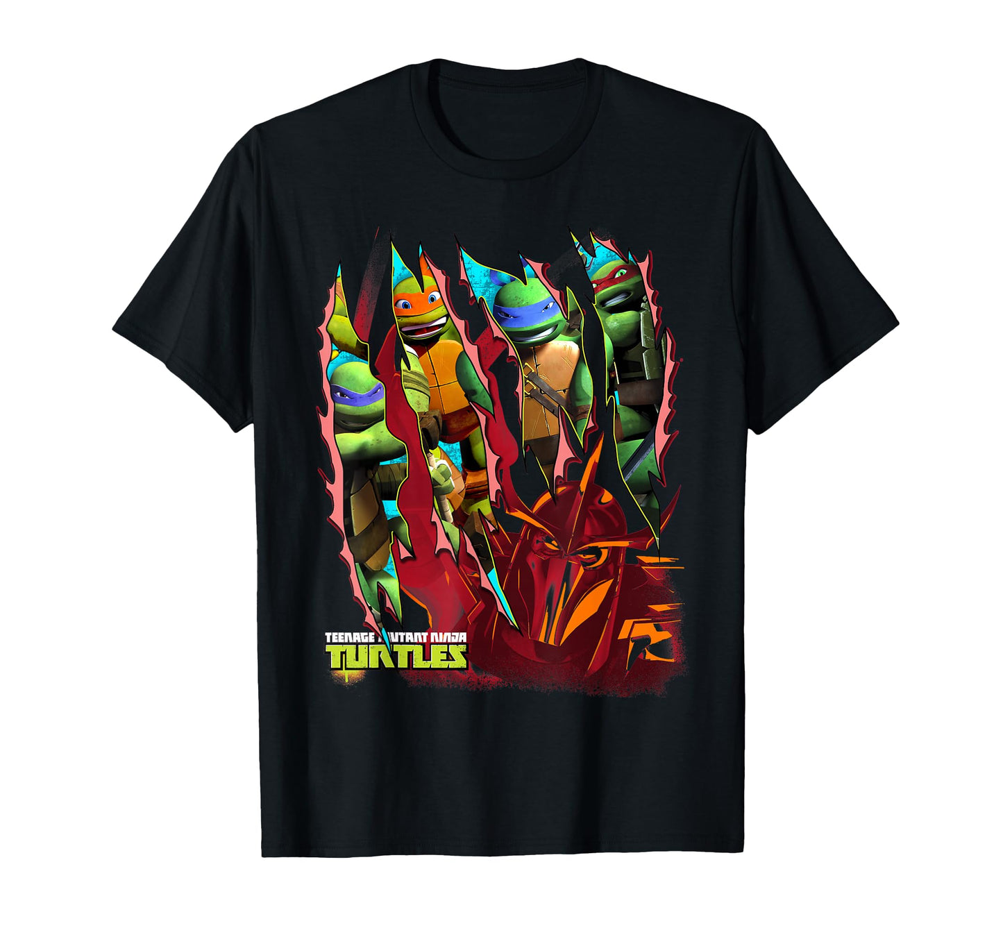 Teenage Mutant Ninja Turtles Shredder Slash T-Shirt T-Shirt