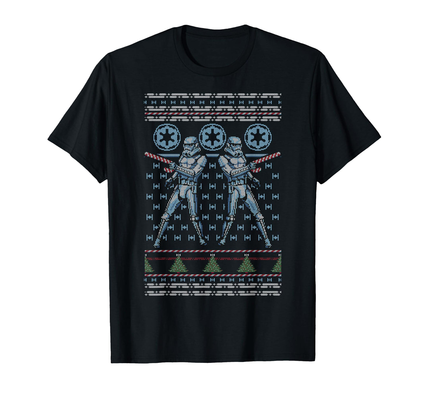 Star Wars Christmas Stormtrooper Candy Cane Ugly Sweater T-Shirt