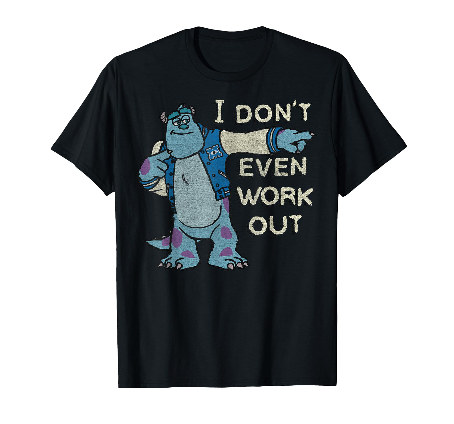 Disney Monsters University I Don't Even Work Out Sulley T-Shirt