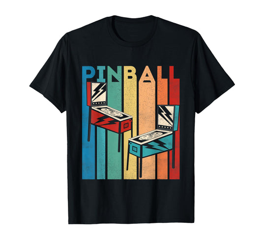 Pinball Retro Vintage Multiball Pinball Machine Arcade Game T-Shirt