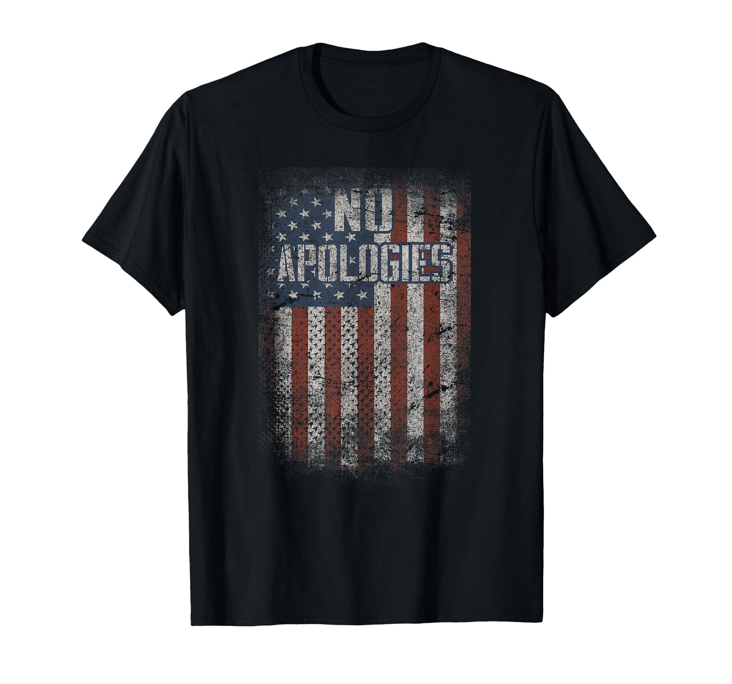 4th of July American Flag No Apologies Patriotic Shirt T-Shirt