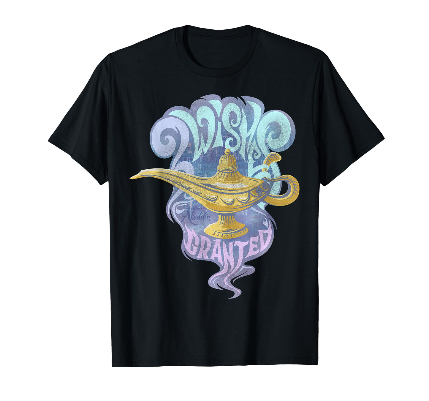 Disney Aladdin Live Action Wishes Granted Genie Lamp T-Shirt