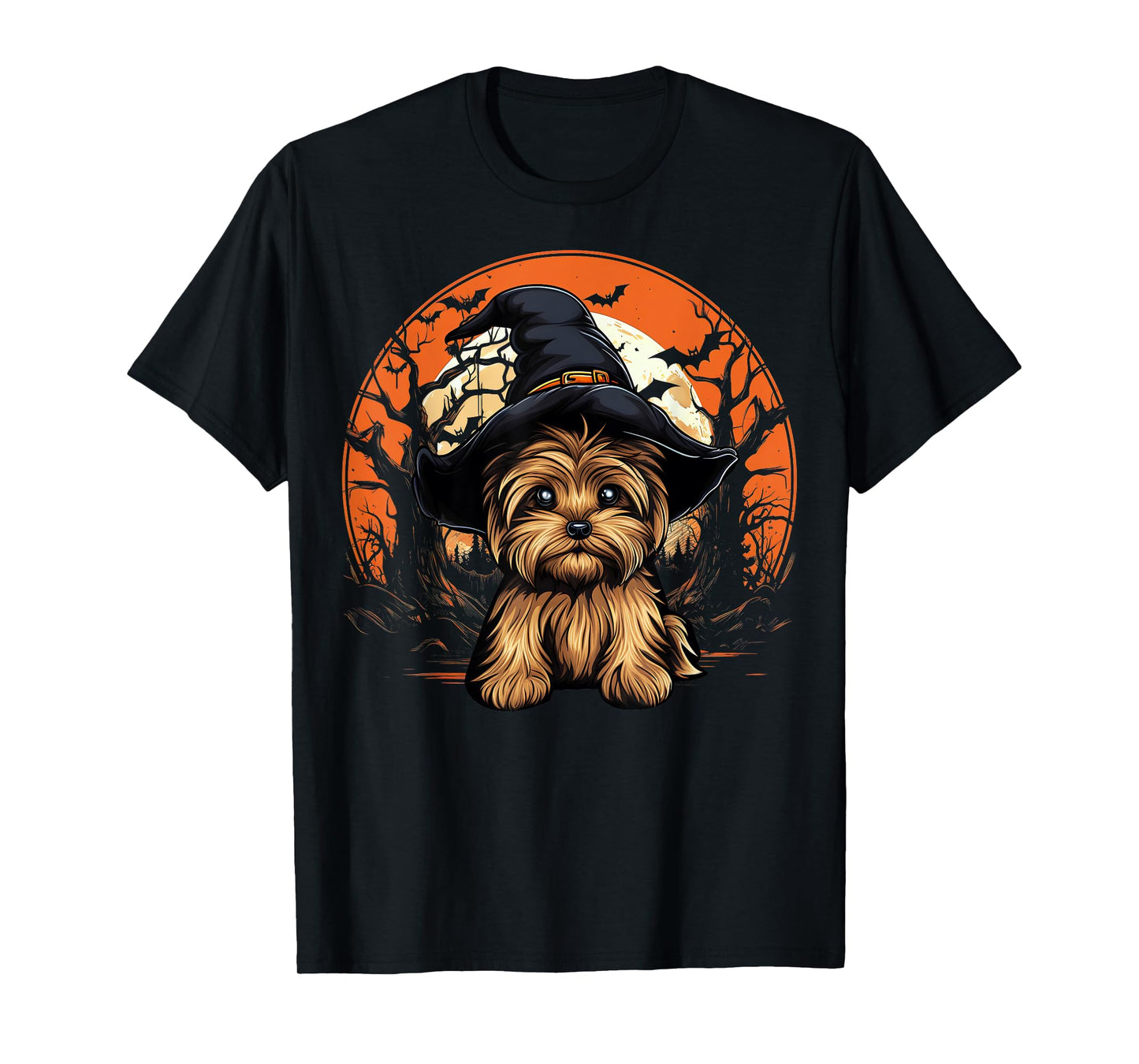 Yorkshire Terrier Dog Lover Halloween Spooky Ghost Costume T-Shirt